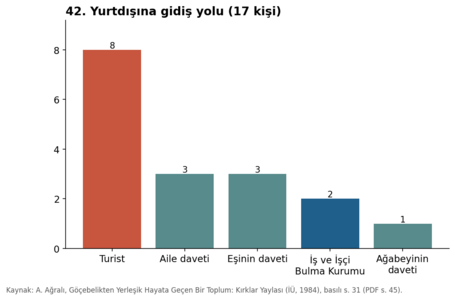 42. Yurtdışına gidiş yolu