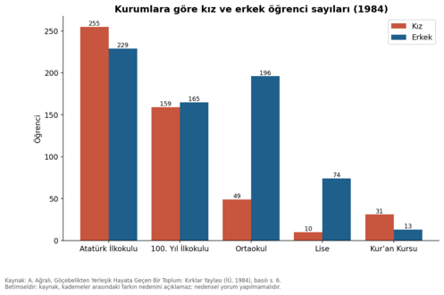 Kız ve erkek öğrenciler
